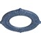 Ekena Millwork Benson Ceiling Medallion (Canopies up to 6 1/8"), 11 1/8"OD x 6 1/8"ID x 5/8"P, Americana Crackle CM11BNAMC - alternate 3